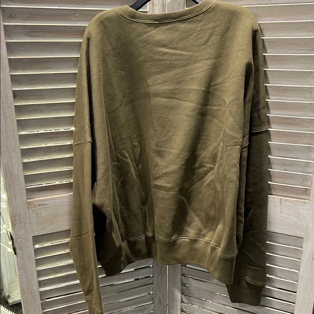 NEW WITHOUT TAGS  Polo Ralph Lauren Khaki Sweatshirt - Picture 4 of 4
